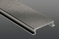 AQGX – Aluminium quarz grau kreuzgeschliffen eloxiert