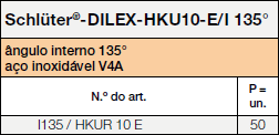 Schlüter®-DILEX-HKU  Tables 37080