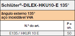 Schlüter®-DILEX-HKU Tables 37071