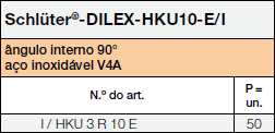 Schlüter®-DILEX-HKU  Tables 37079