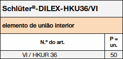 Schlüter®-DILEX-HKU36/VI