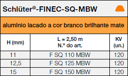 Schlüter®-FINEC-SQ-MBW