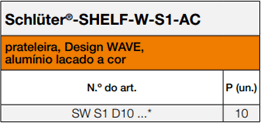 Schlüter-SHELF-W-S1-AC, WAVE