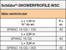 Schlüter®- SHOWERPROFILE-WSC