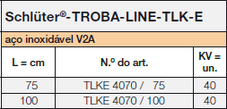 <a name='tlke'></a>Schlüter®-TROBA-LINE-TLK-E