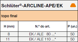 Schlüter®-ARCLINE-APE/EK