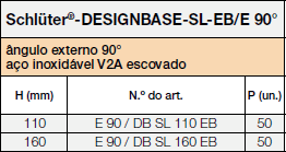 Schlüter®-DESIGNBASE-SL-EB/E 90°