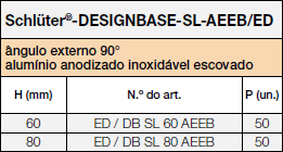 Schlüter®-DESIGNBASE-SL/ED aeeb