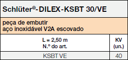 Schlüter-DILEX-KSBT 30/VE 