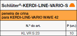 Schlüter®-KERDI-LINE-VARIO-S