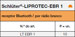 Schlüter®-LIPROTEC-EBR 1