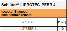 Schlüter®-LIPROTEC-PEBR4