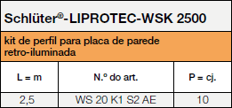 Schlüter®-LIPROTEC-WSK 2500