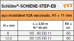 <a name='3'></a>Schlüter®-SCHIENE-STEP-EB para 'tijoleira sobre tijoleira'