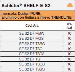 Schlüter®-SHELF-E-S2 PURE TS