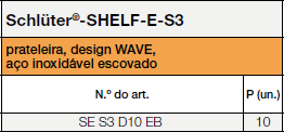 Schlüter®-SHELF-E S3 WAVE EB