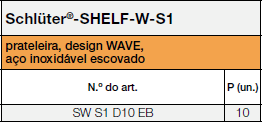 Schlüter®-SHELF-W WAVE EB